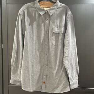 Legendary Whitetails Men's Gray Casual Button Down Shirt